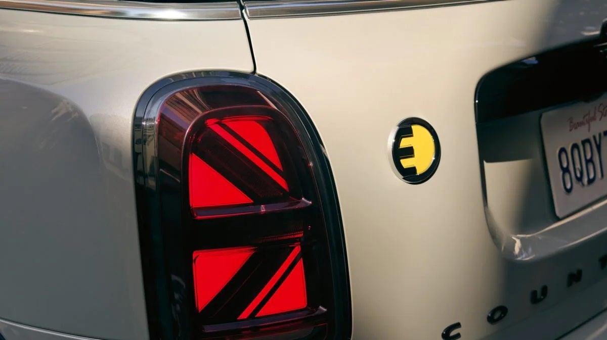 The MINI Cooper SE Countryman PHEV taillight. MINI of Montgomery County in Gaithersburg MD