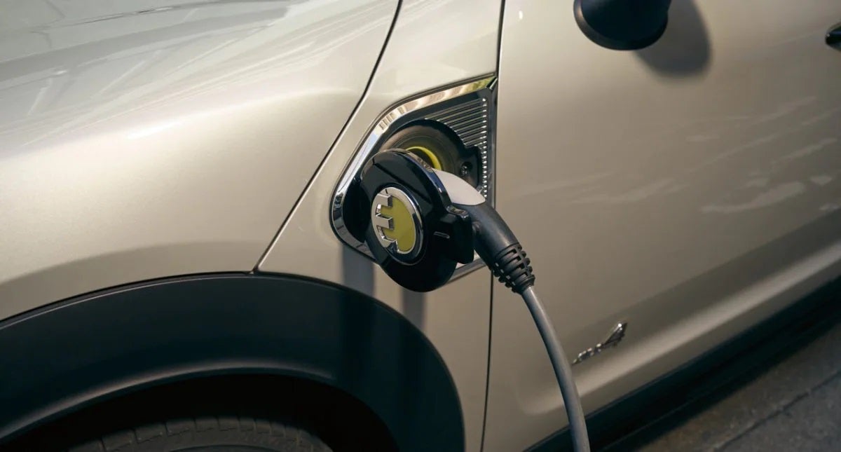 The MINI Cooper SE Countryman PHEV charging. MINI of Montgomery County in Gaithersburg MD