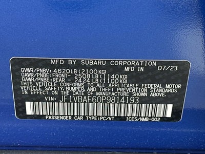 2023 Subaru WRX Premium