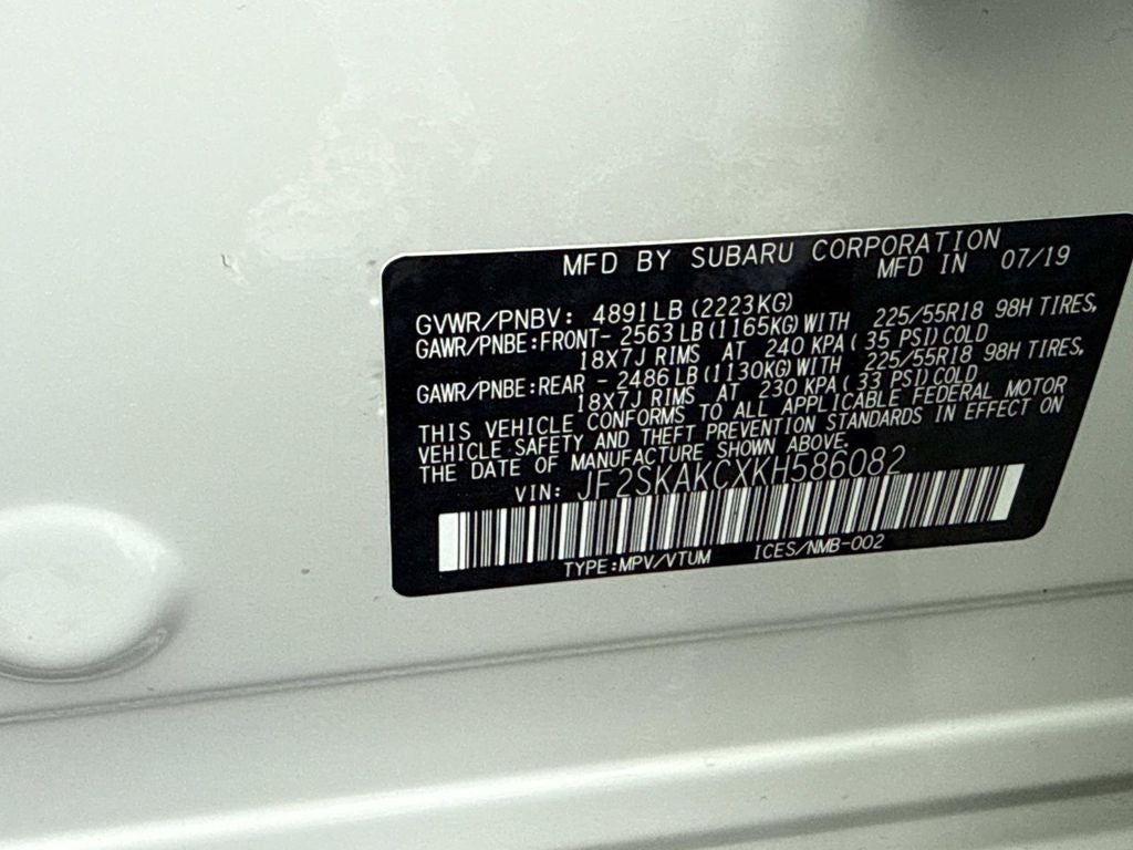 2019 Subaru Forester Sport