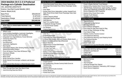 2024 Mazda Mazda CX-5 2.5 S Preferred Package
