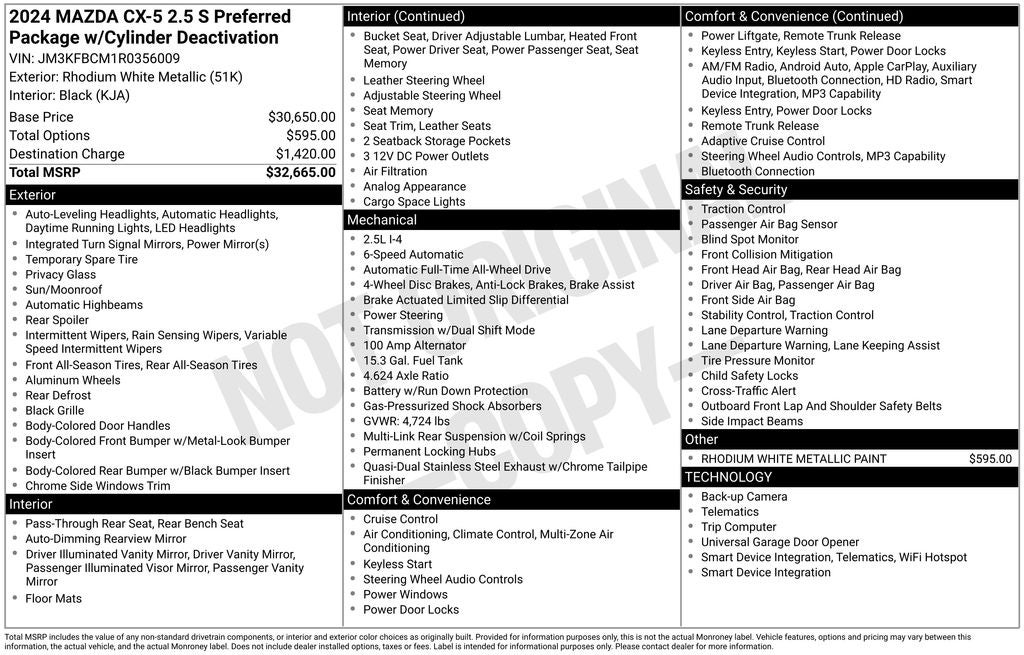 2024 Mazda Mazda CX-5 2.5 S Preferred Package