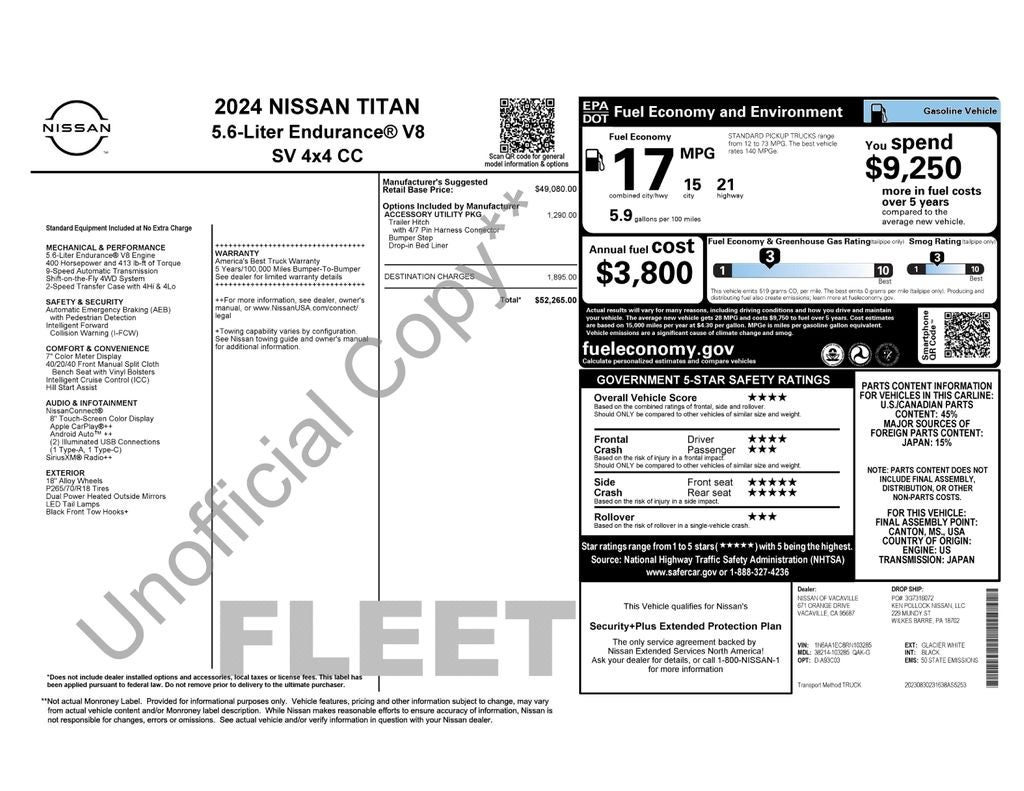 2024 Nissan Titan SV