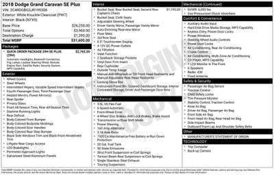2018 Dodge Grand Caravan SE Plus