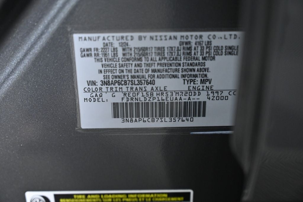 2025 Nissan Kicks SV Nissan Certified