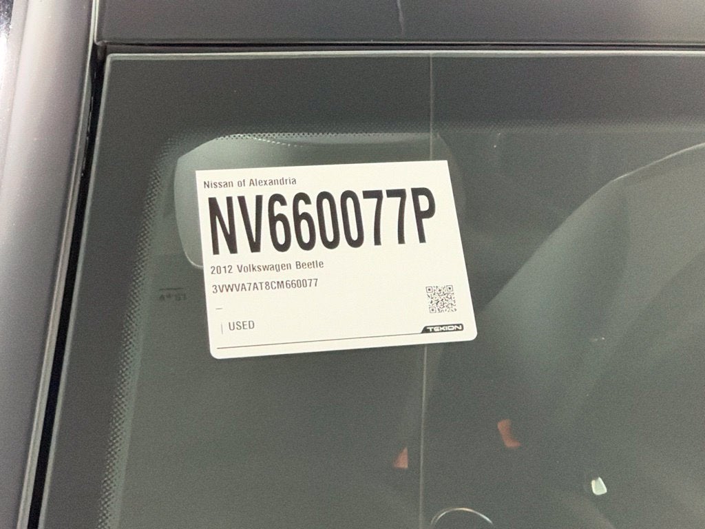 2012 Volkswagen Beetle 2.0 TSi