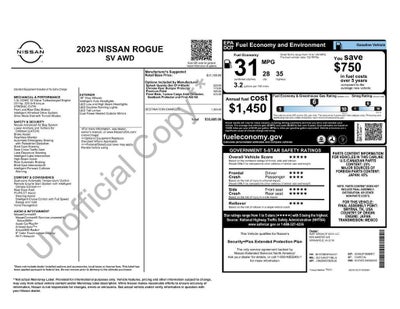 2023 Nissan Rogue SV Nissan Certified