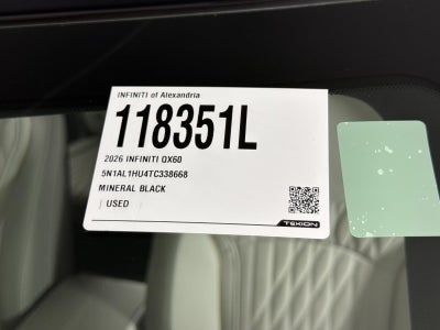 2026 INFINITI QX60 AUTOGRAPH