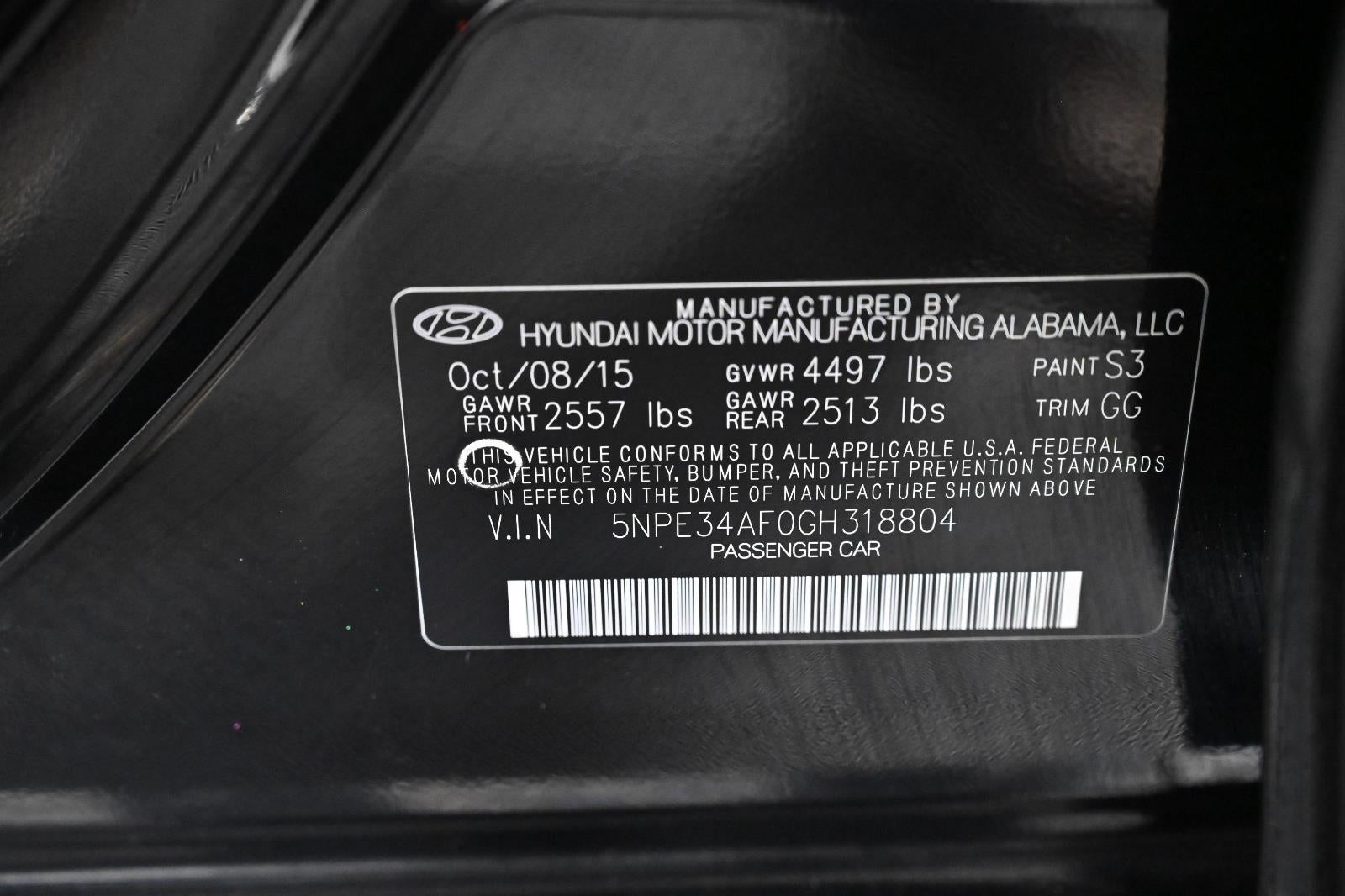 2016 Hyundai Sonata 2.4L Sport