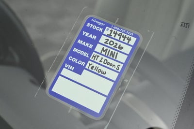 2026 MINI Cooper S Base