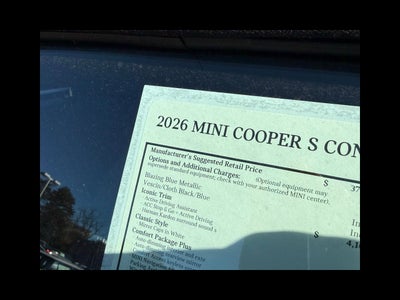 2026 MINI CONVERTIBLE ICONIC