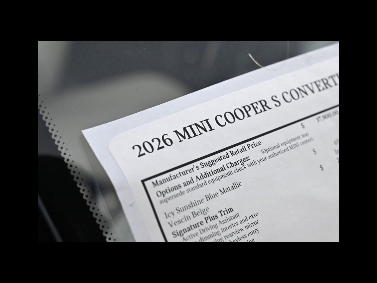 2026 MINI CONVERTIBLE SIGNATURE PLUS