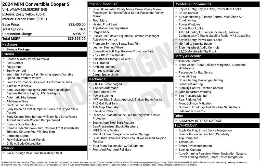 2024 MINI Cooper S Base