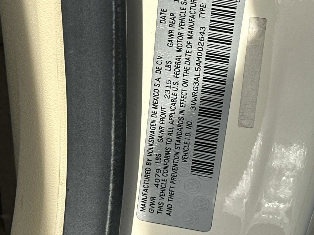 2010 Volkswagen Beetle 2.5L