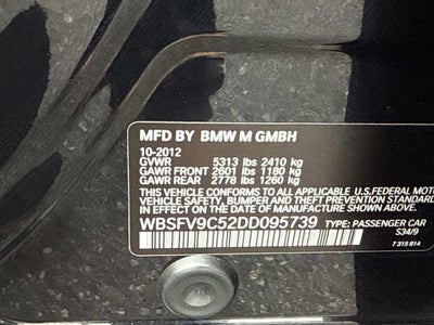 2013 BMW M5 Base