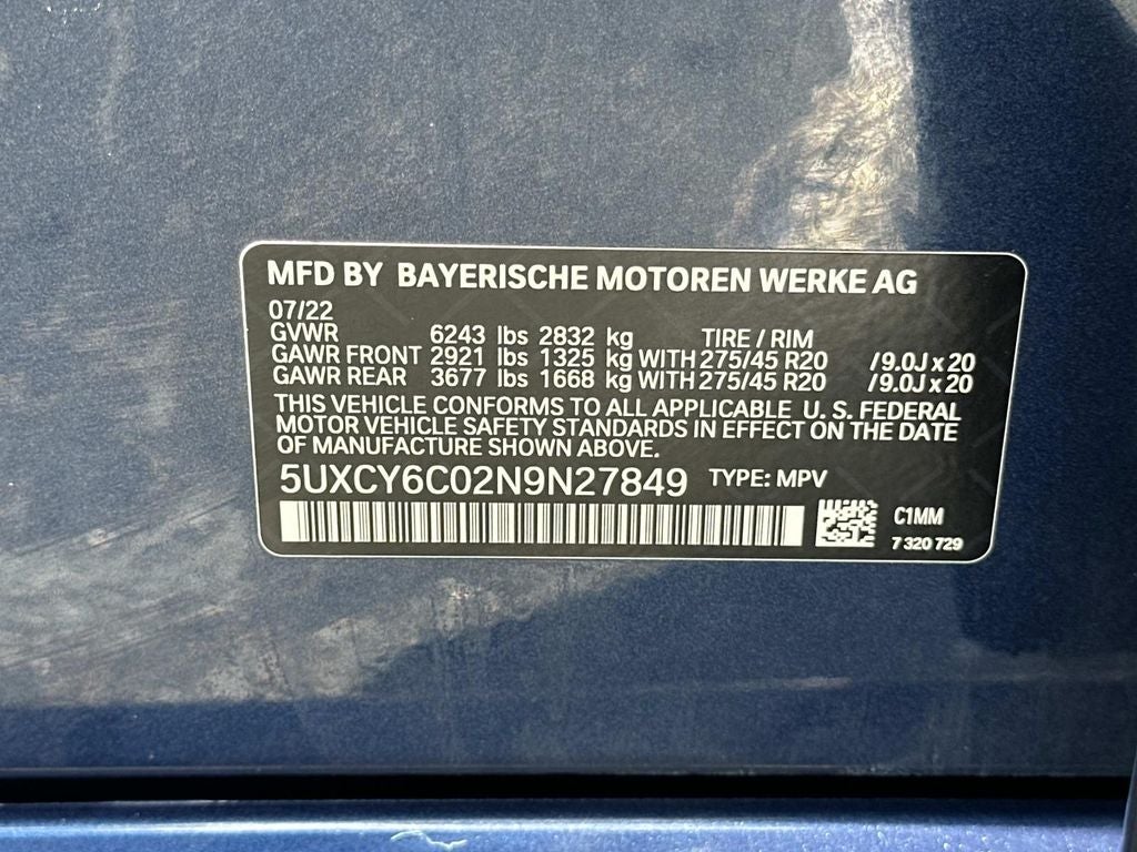2022 BMW X6 xDrive40i