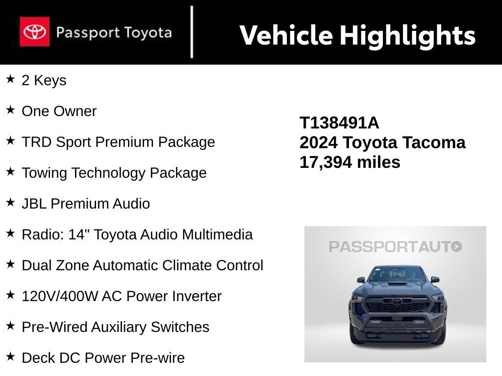 2024 Toyota Tacoma TRD Sport