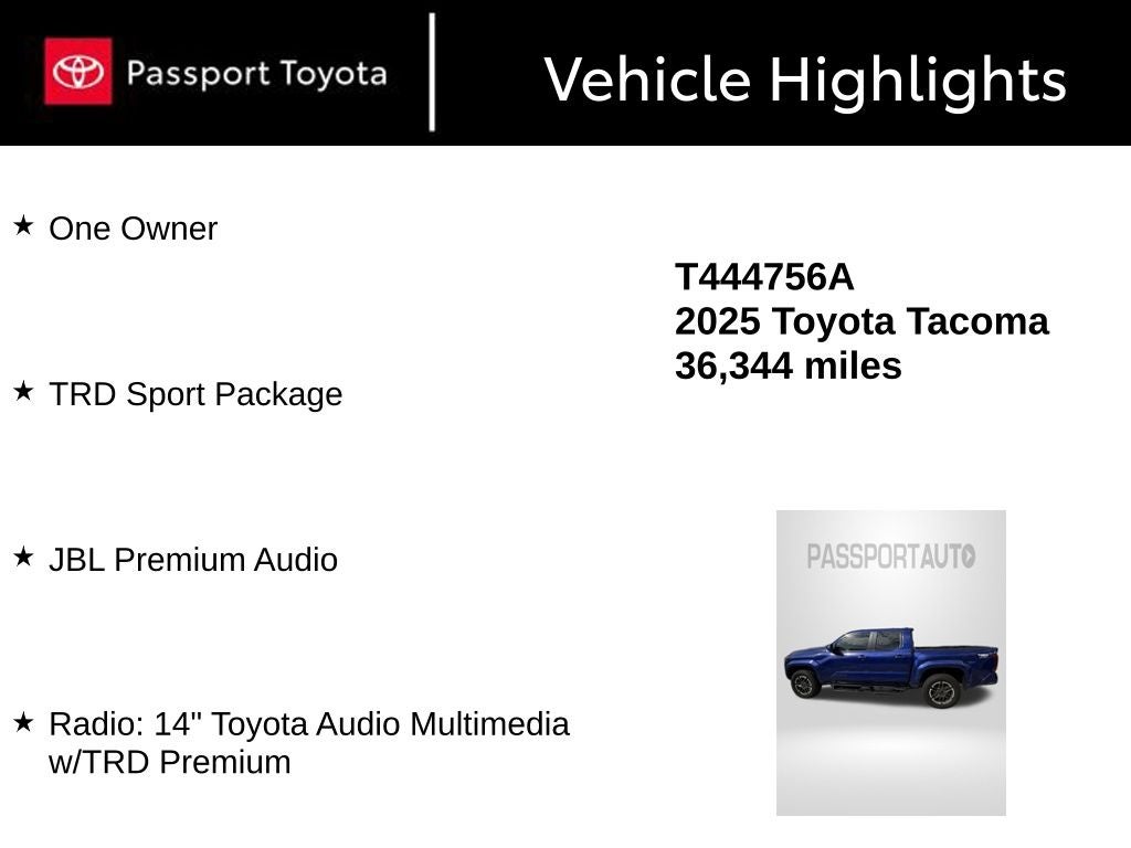 2025 Toyota Tacoma TRD Sport