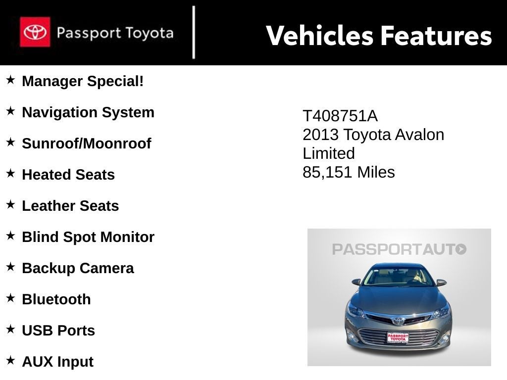 2013 Toyota Avalon Limited