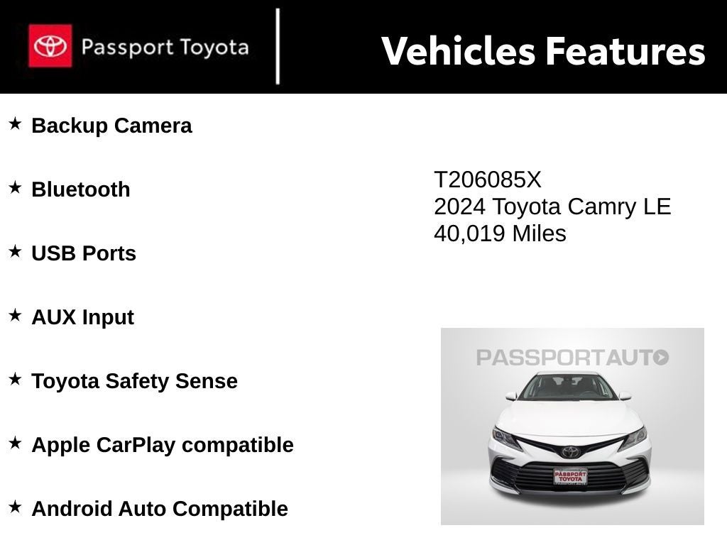 2024 Toyota Camry LE