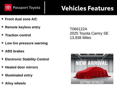 2025 Toyota Camry SE