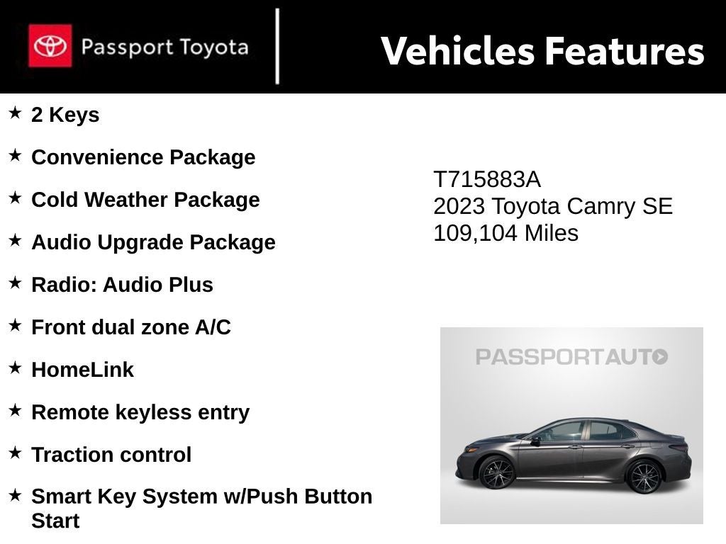 2023 Toyota Camry SE
