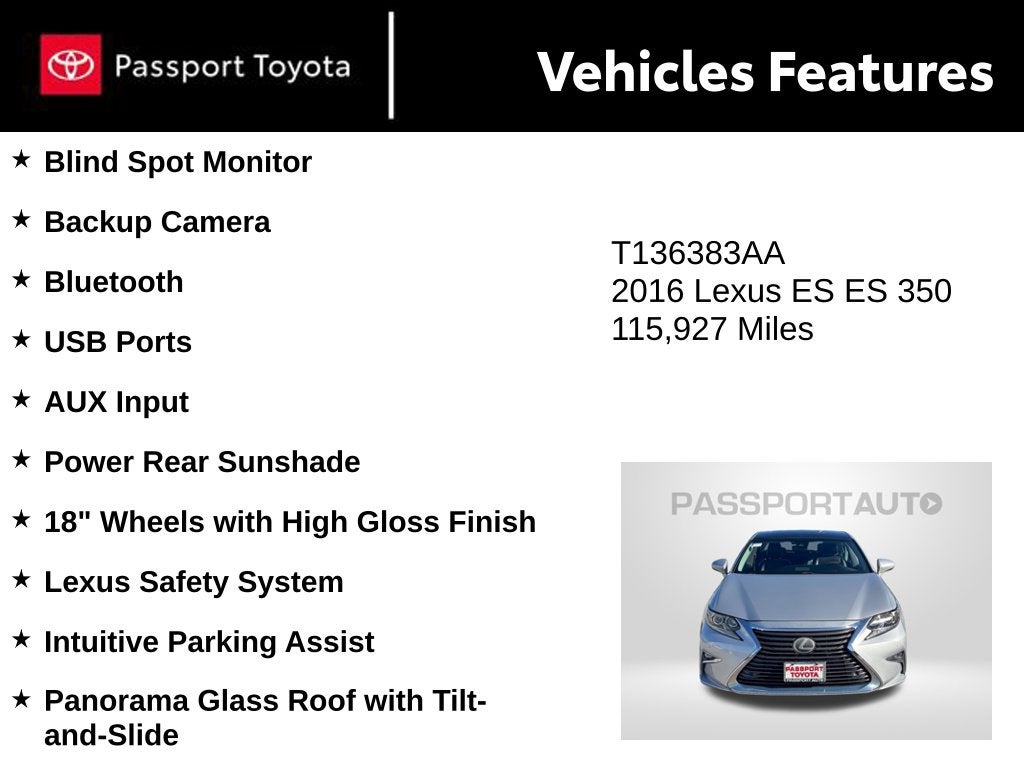 2016 Lexus ES 350