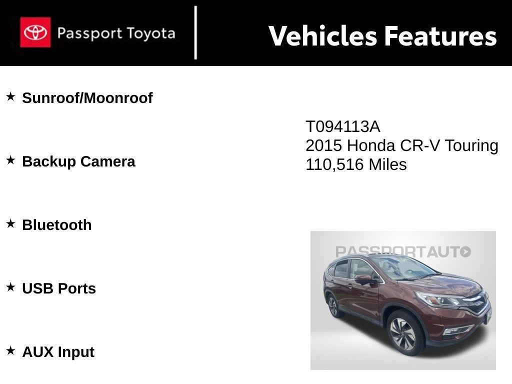 2015 Honda CR-V Touring