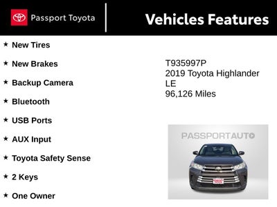 2019 Toyota Highlander LE