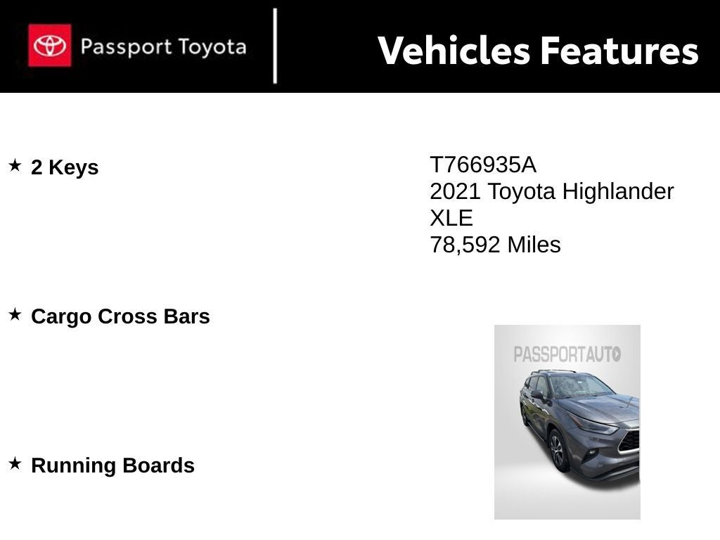 2021 Toyota Highlander XLE
