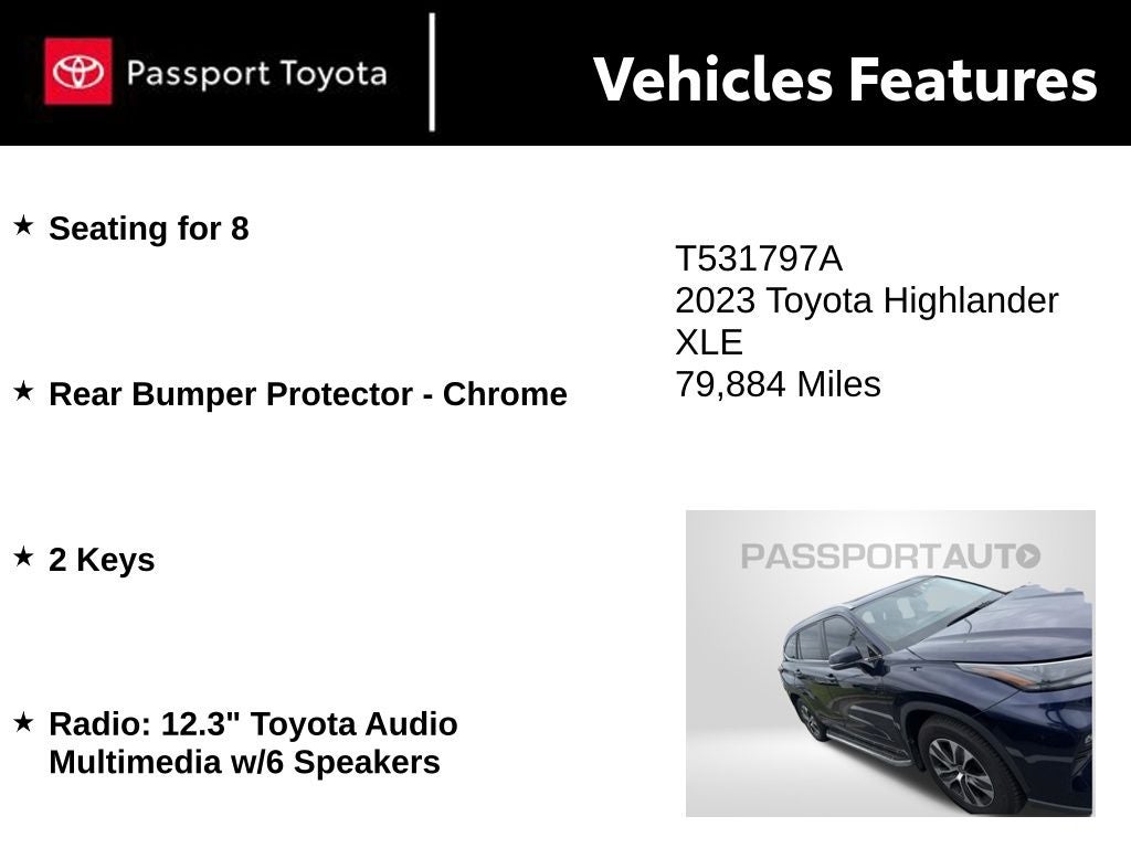 2023 Toyota Highlander XLE