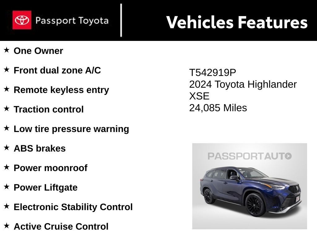 2024 Toyota Highlander XSE