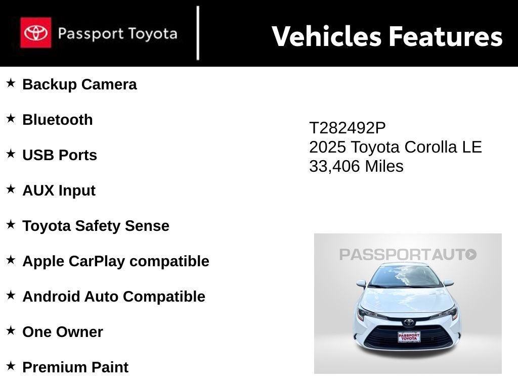 2025 Toyota Corolla LE