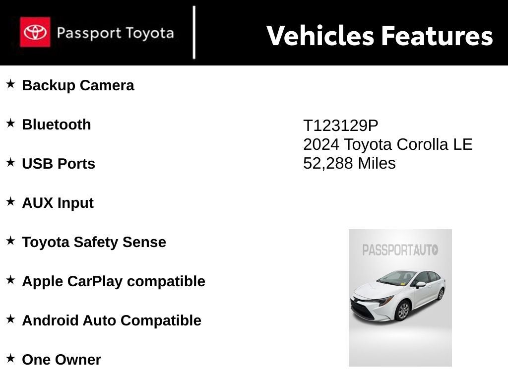 2024 Toyota Corolla LE