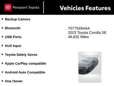 2023 Toyota Corolla SE