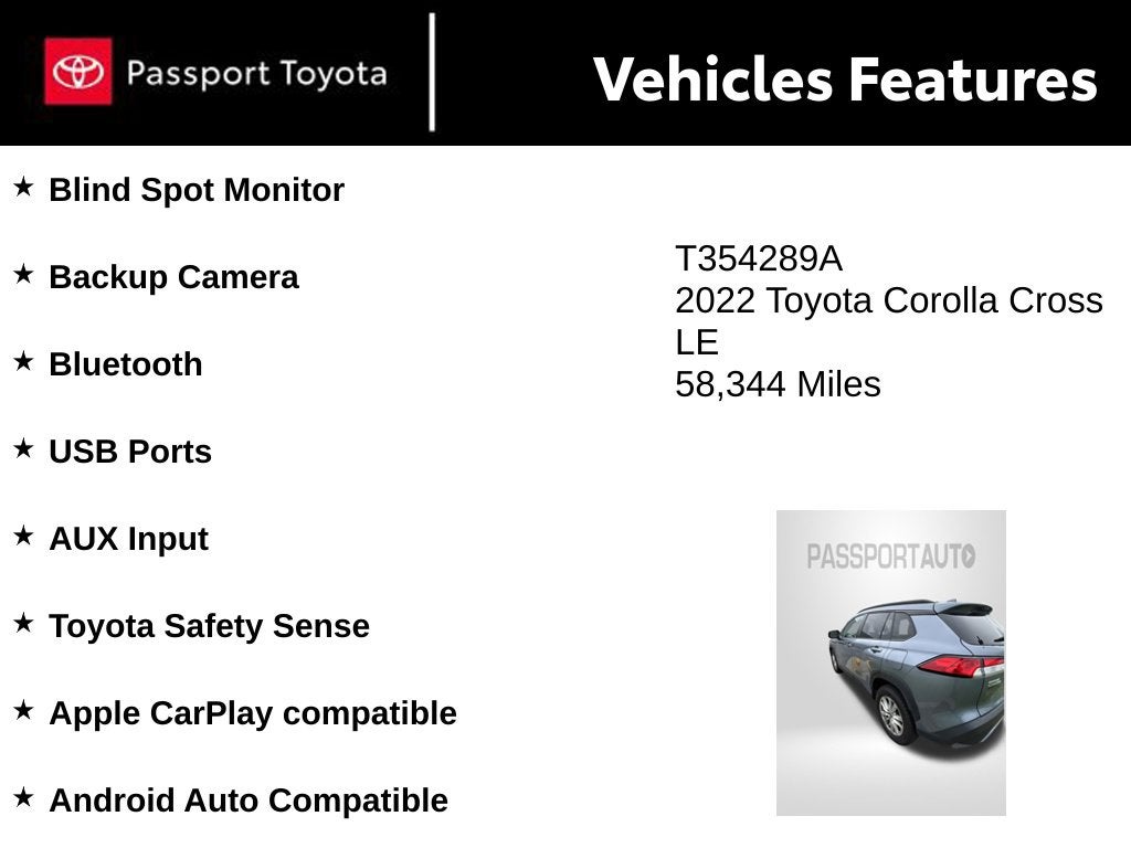 2022 Toyota Corolla Cross LE