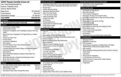 2024 Toyota Corolla Cross LE