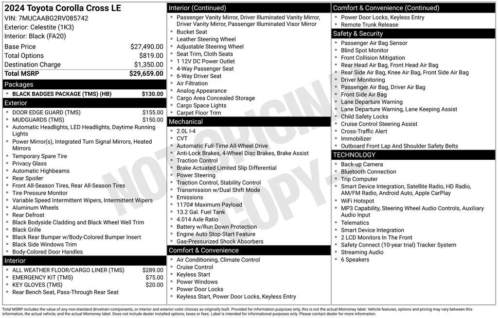 2024 Toyota Corolla Cross LE
