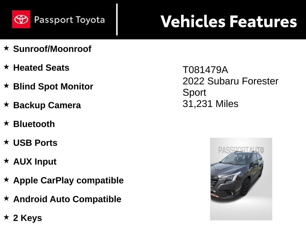 2022 Subaru Forester Sport