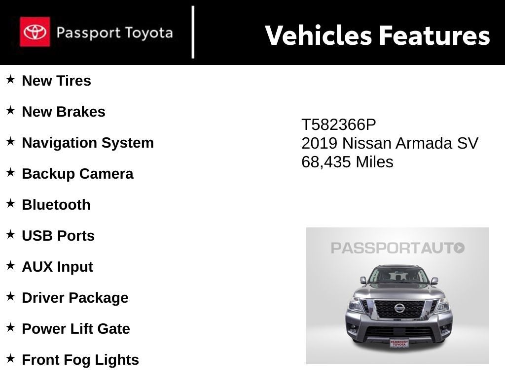 2019 Nissan Armada SV